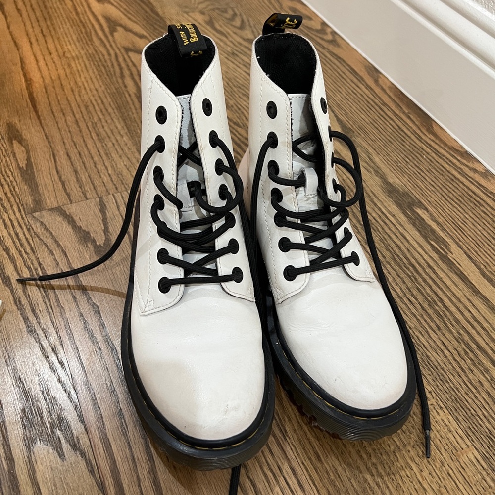 White Doc Martens ladies 8